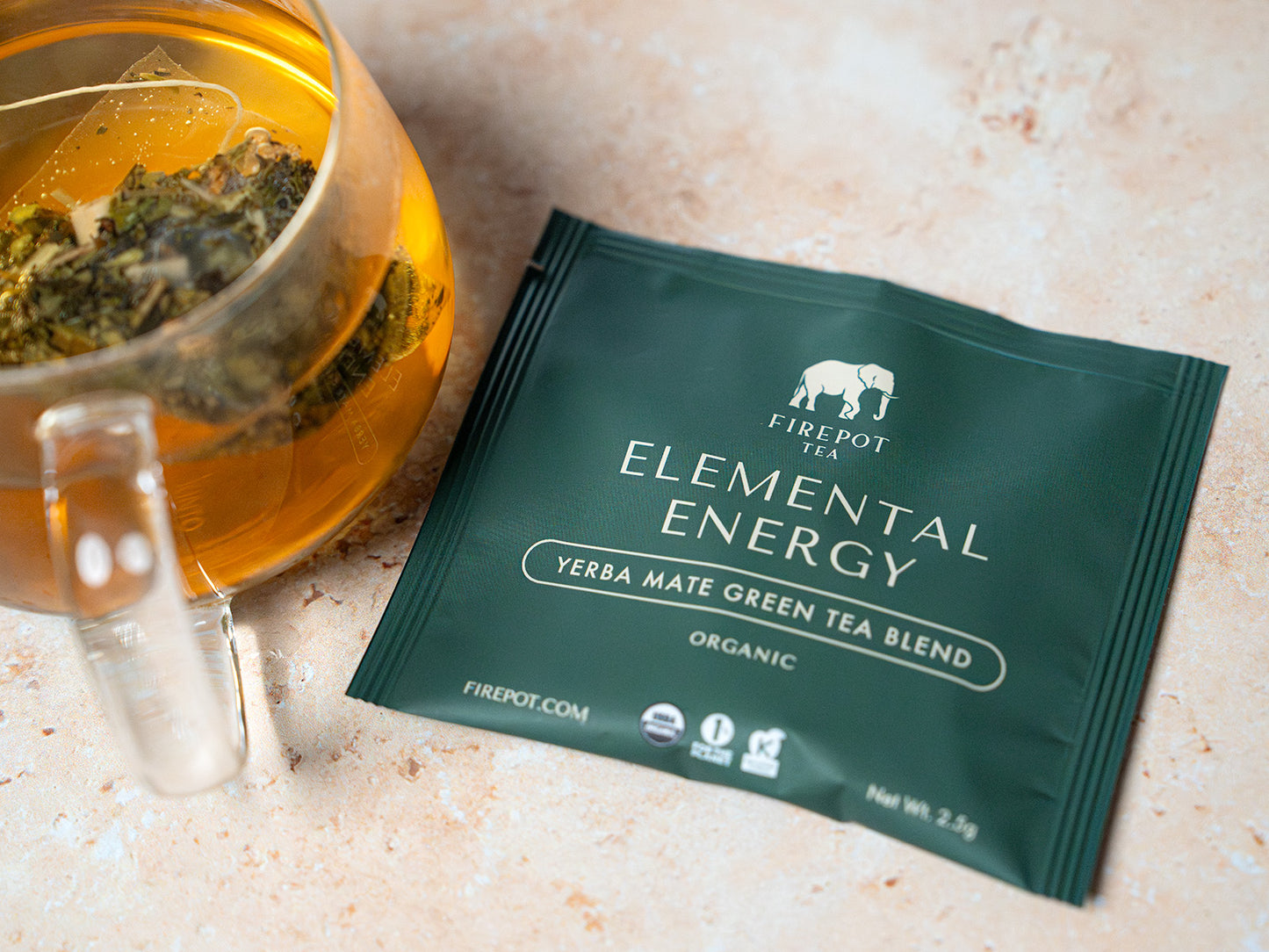 elemental energy green tea sachets