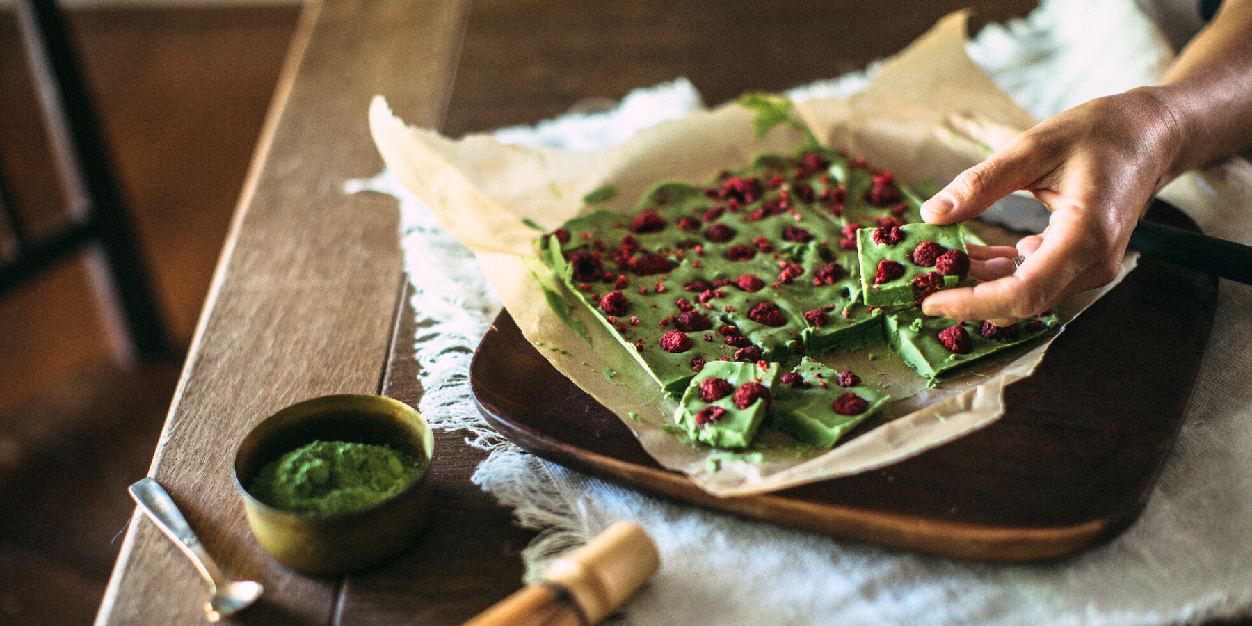 White Chocolate Matcha Bark Recipe