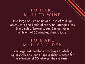 Mulling Spices Recipes