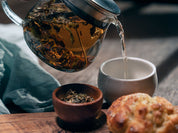 fujian white peony being poured into cup