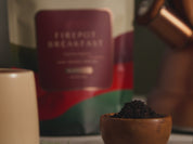 Firepot Breakfast video of tea steeping