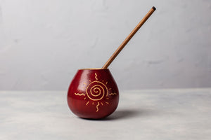 mate gourd with bamboo straw
