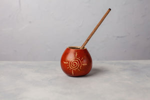 mate gourd with bamboo straw